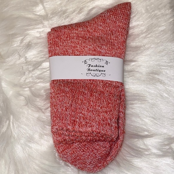 Accessories - Pink Wool Knit Socks